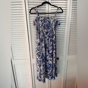 Blue and White Summer Dress